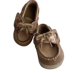 3C BABY SPERRY! BROWN & LIGHT PINK
